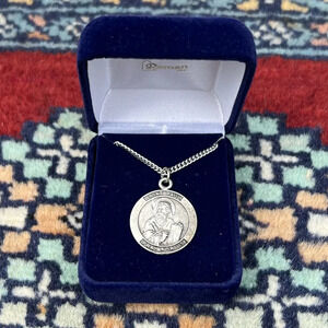 St. Paul Religious Medal Metal Pendant Necklace 18” Chain